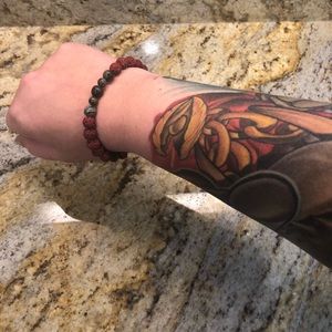 African BloodStone oil diffuser bracelet ❤️